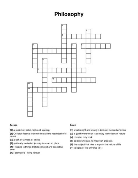 Philosophy profession Crossword Clue .